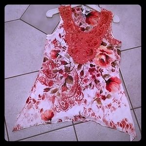 Beautiful shades of coral  top